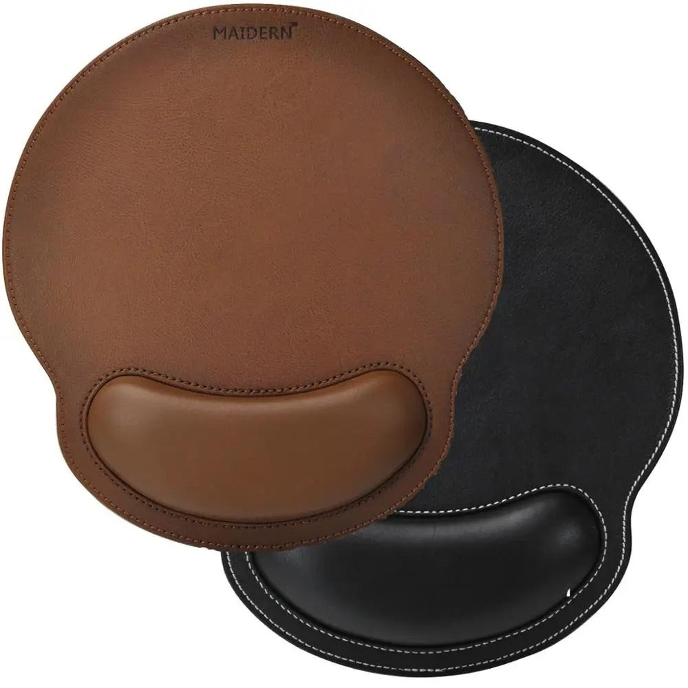 28 PU Leather Wrist Rest Mouse Pad — image 1