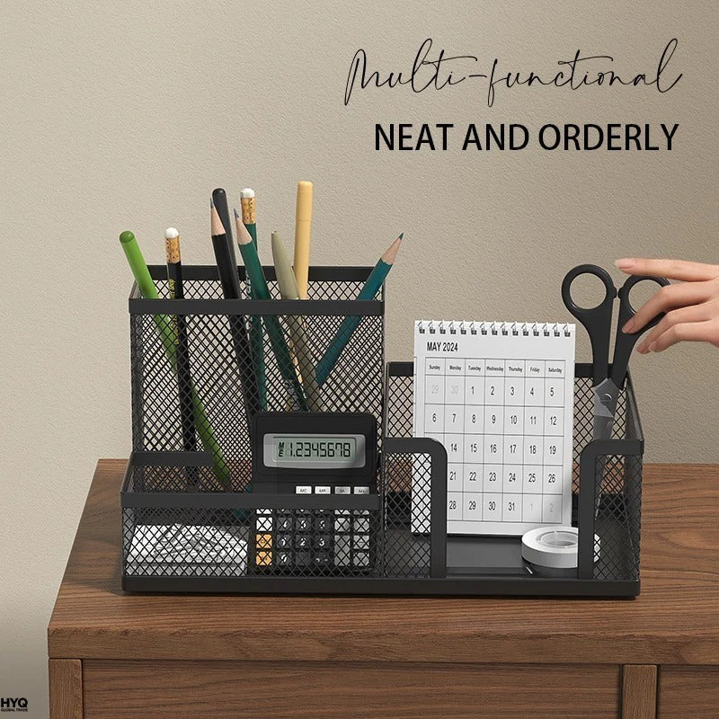 05 Mesh Desk Organizer 3 Compartments — image 1