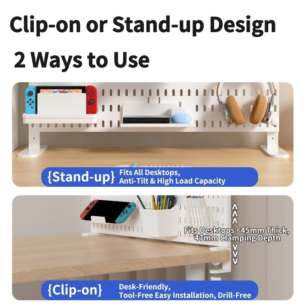 04 Plastic Desk Pegboard Organizer — image 2