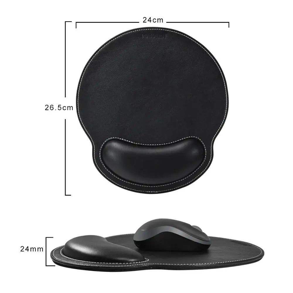 28 PU Leather Wrist Rest Mouse Pad — image 2