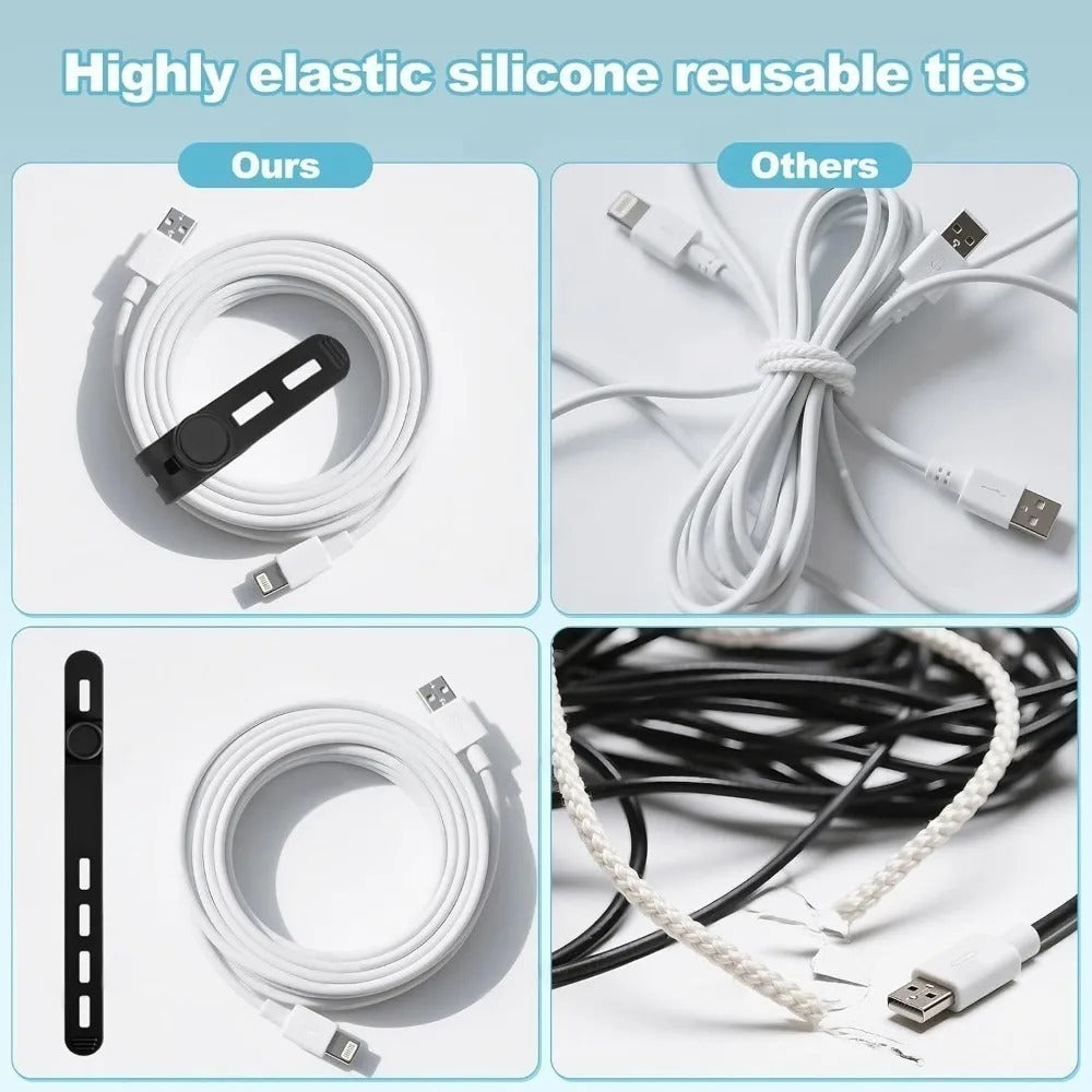 15 15pcs Silicone Cable Ties — image 3