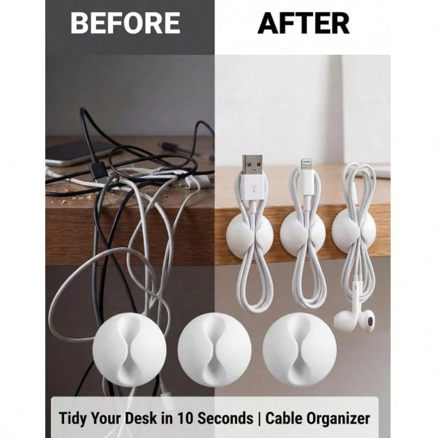 14 Desktop Cable Organizer Clips — image 3