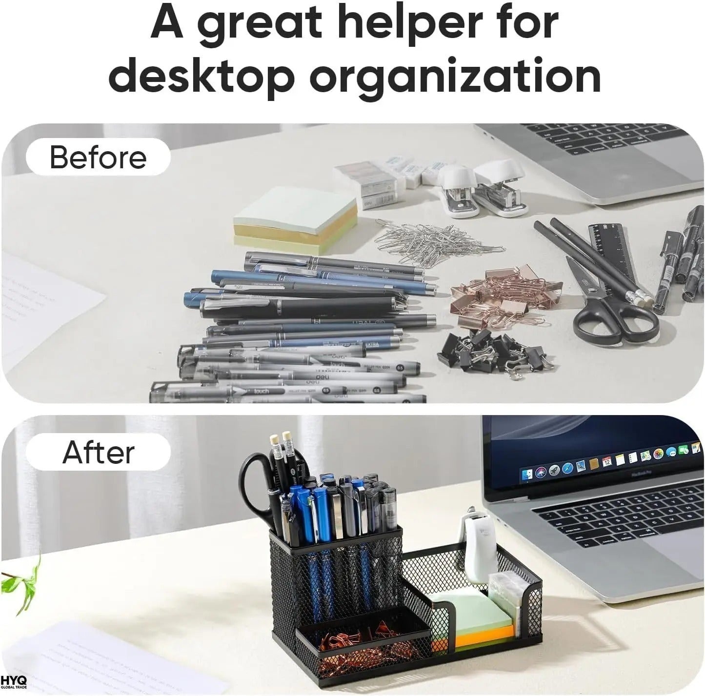05 Mesh Desk Organizer 3 Compartments — image 4