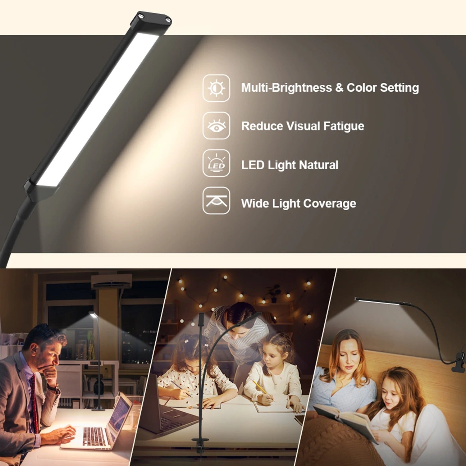 36 10W LED Dimmable Clip On Lamp — image 4