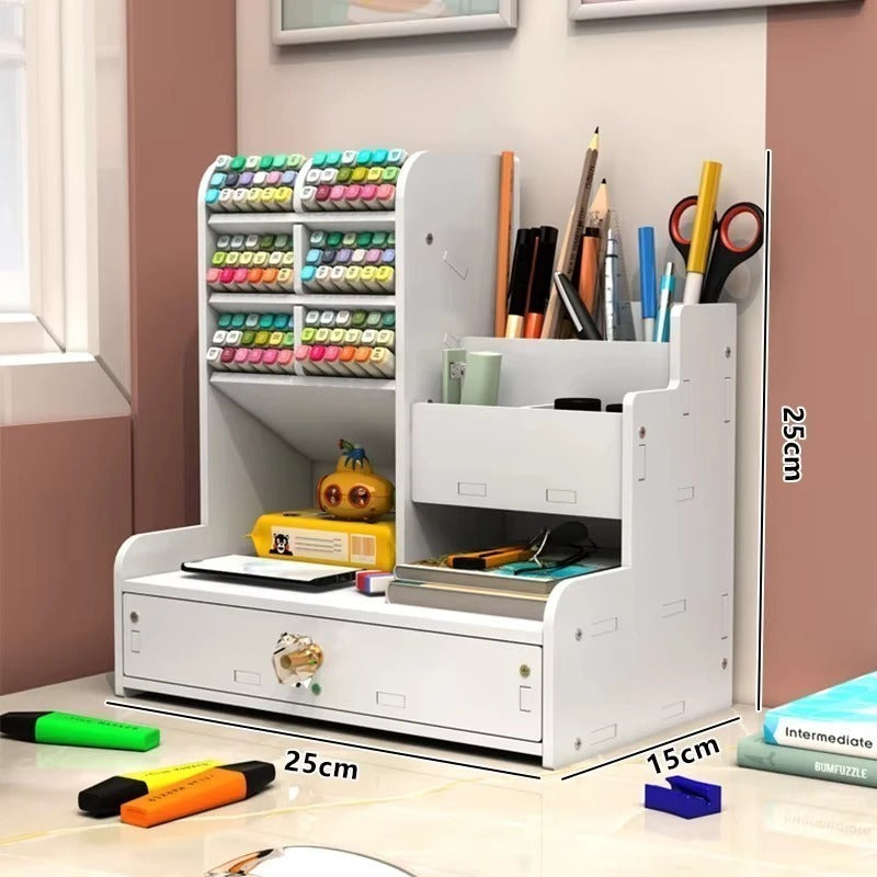 02 Wooden Pen Holder Desk Organizer — image 6